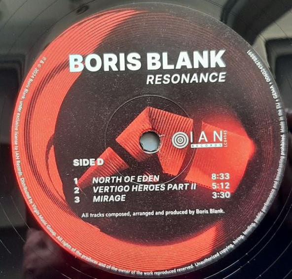 Boris Blank - Resonance - Double Lp