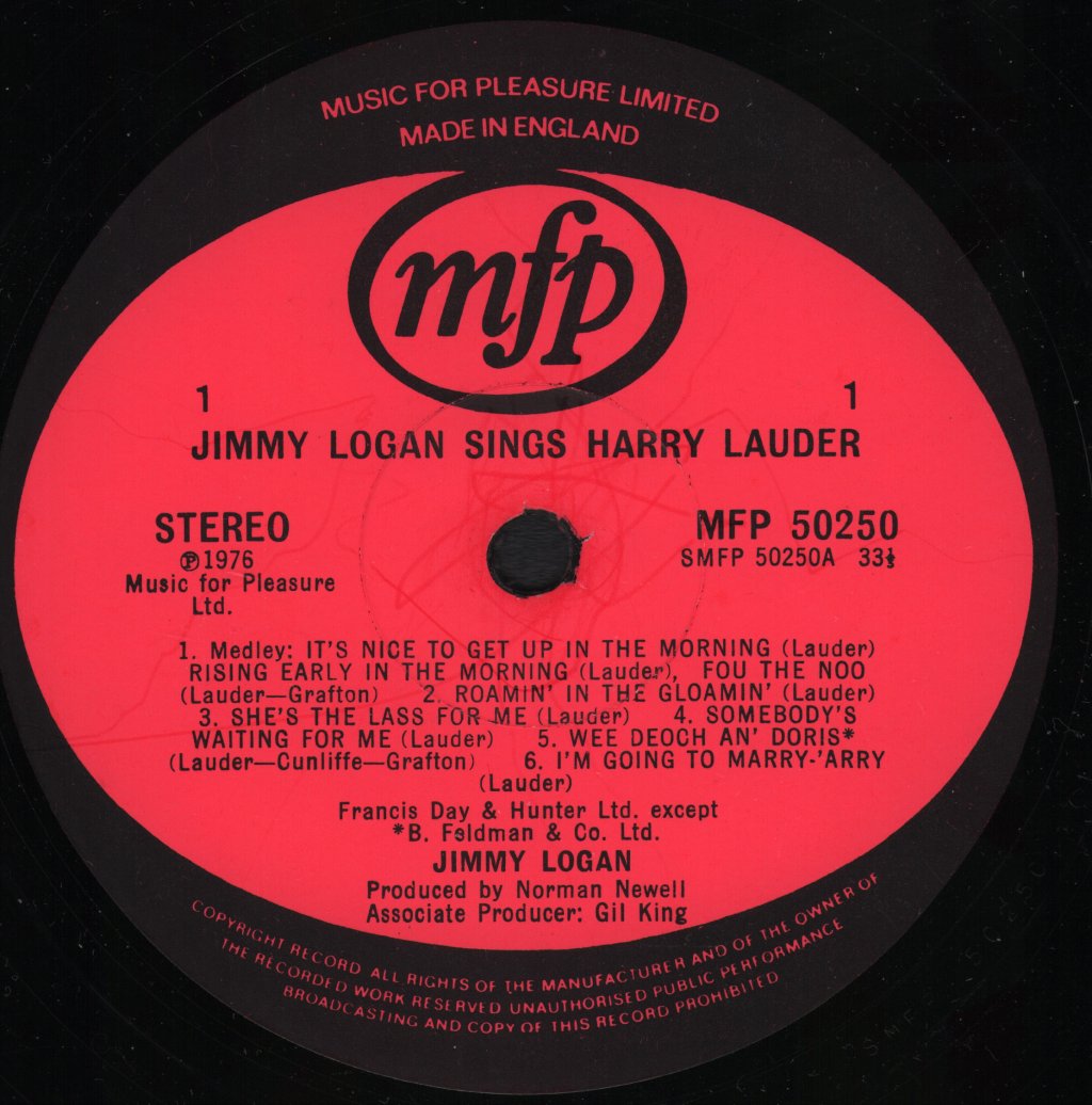 Jimmy Logan - Sings Lauder - Lp