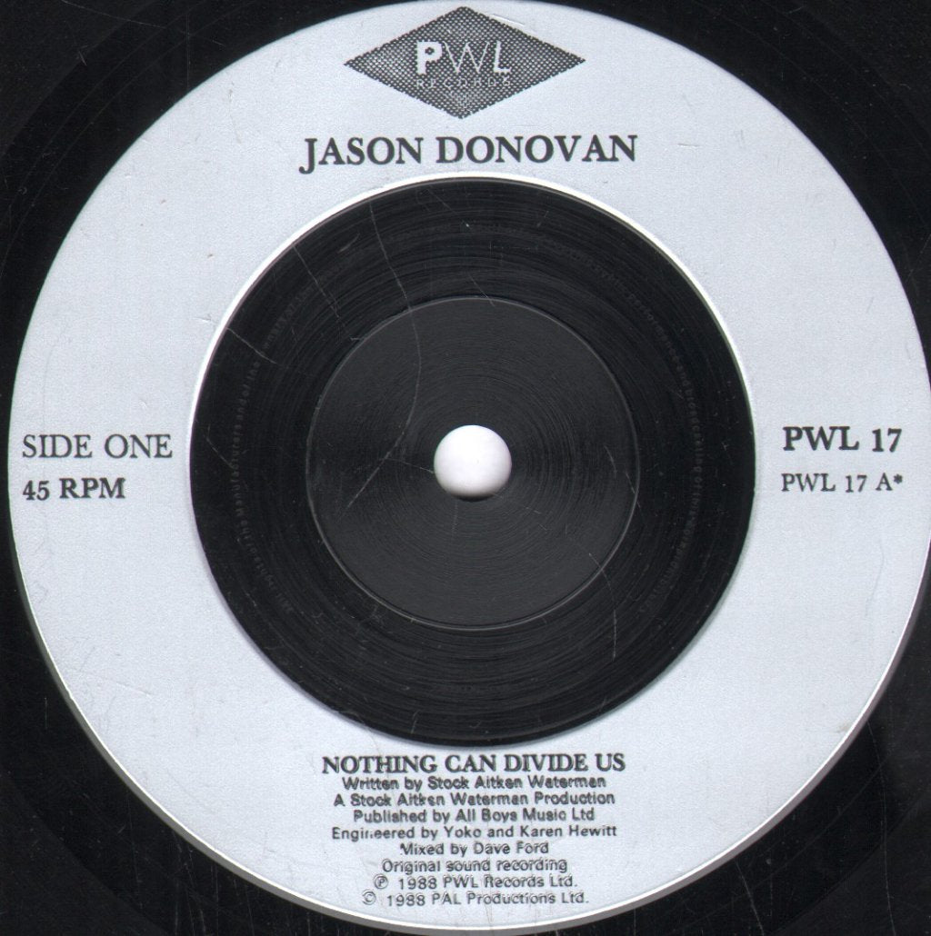 Jason Donovan - Nothing Can Divide Us - 7 Inch