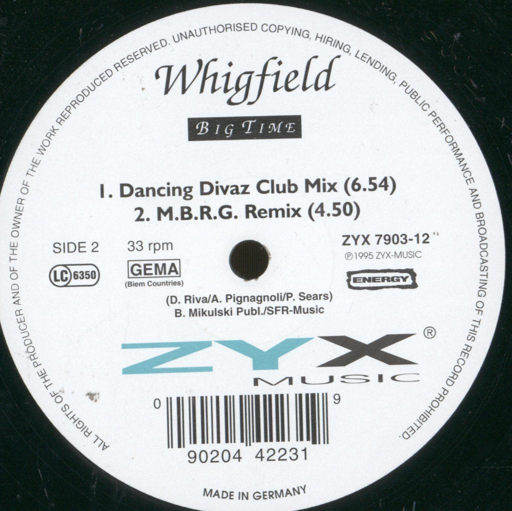Whigfield - Big Time - 12 Inch