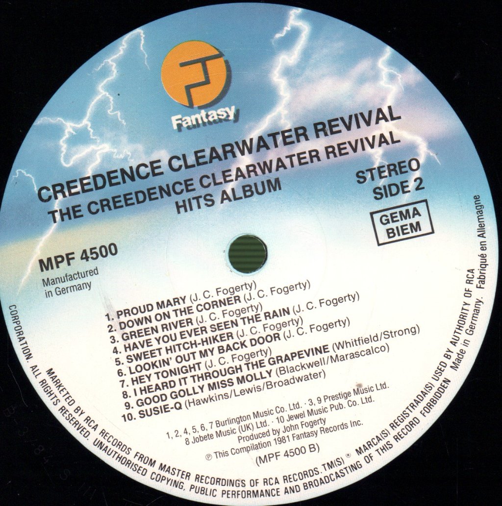 Creedence Clearwater Revival - Hits Album - Lp