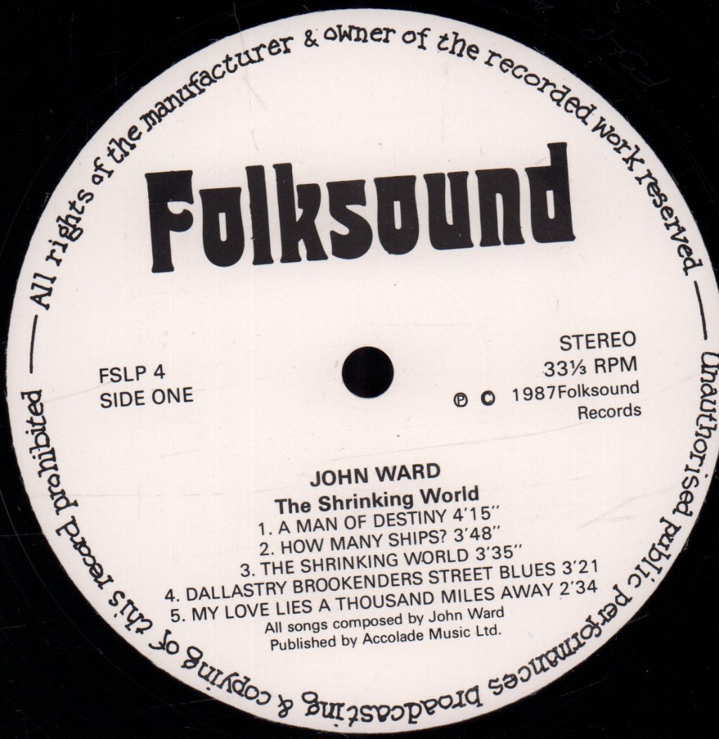 John Ward - Shrinking World - Lp