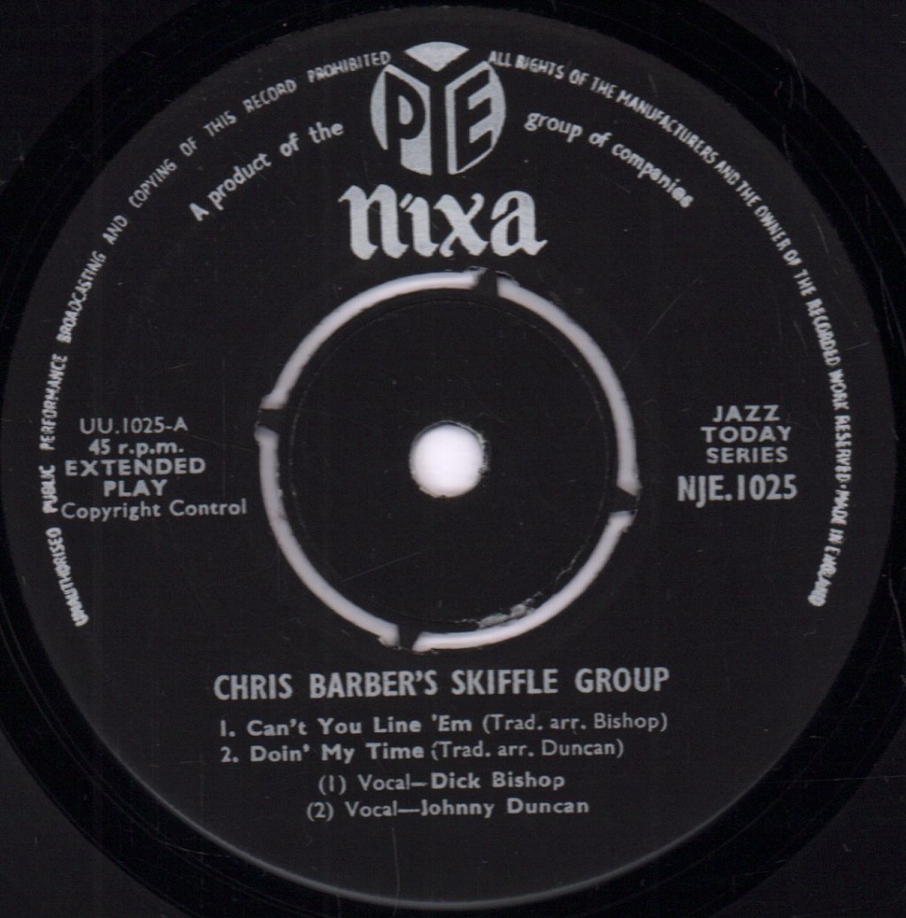 chris barber skiffle group and johnny duncan - Can't You Line 'Em - 7 Inch