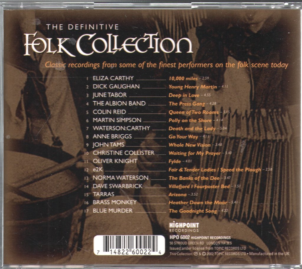 Various Artists - Definitive Folk Collection - Cd
