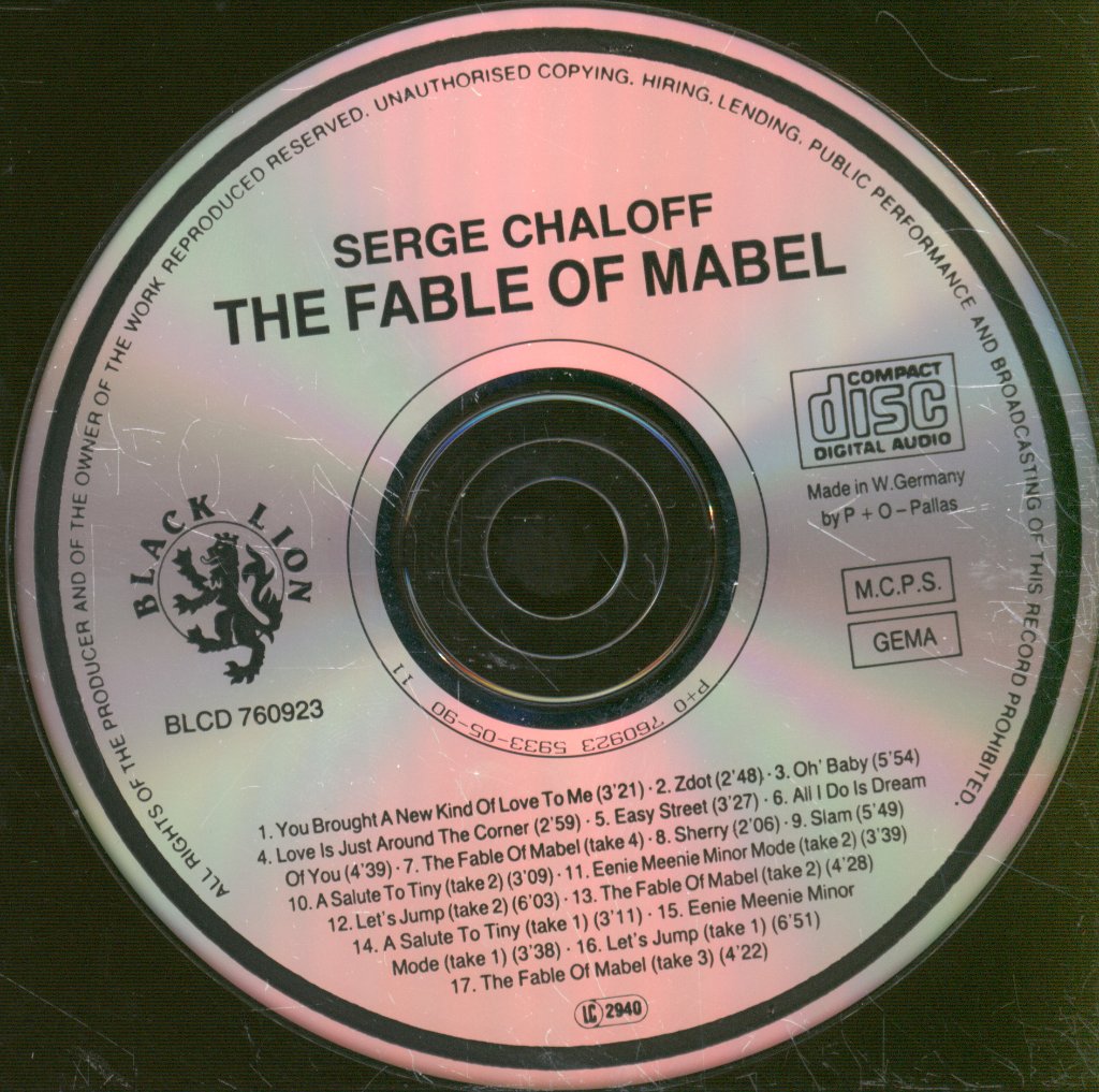 Serge Chaloff - Fable Of Mabel - Cd