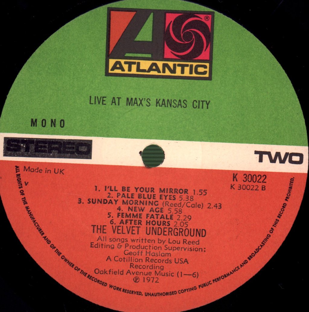Velvet Underground - Live At Max's Kansas City - Lp