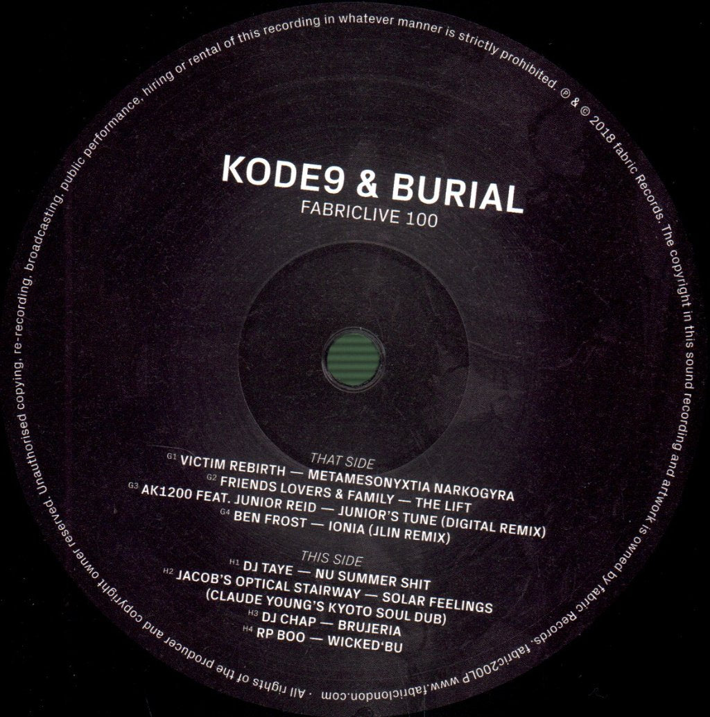 Kode9 And Burial - Fabriclive 100 - Lp Set