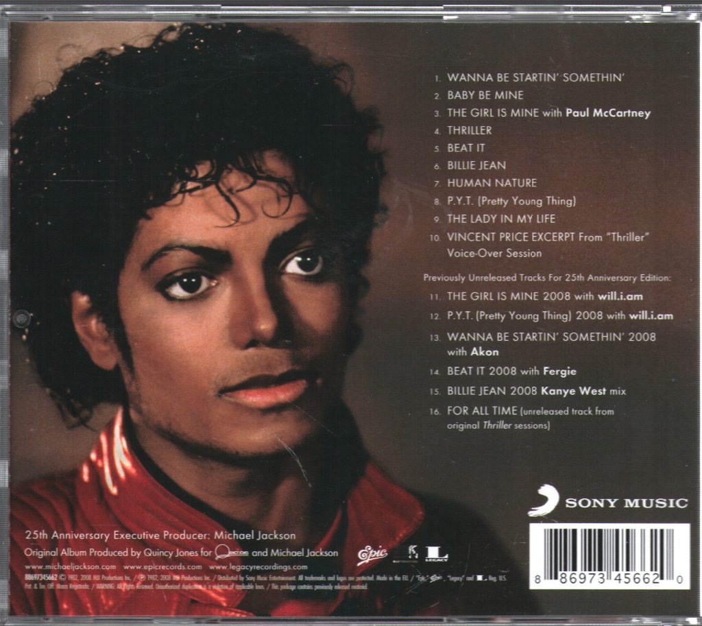 Michael Jackson - Thriller 25 - Cd