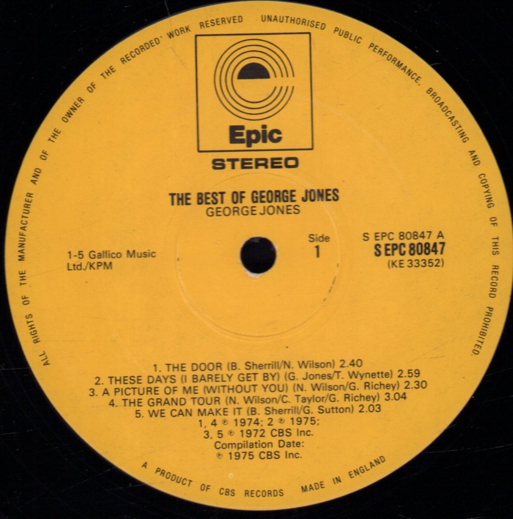 George Jones - Best Of - Lp