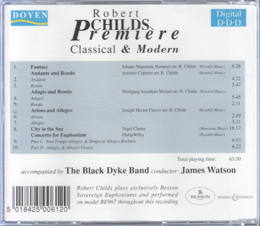 Robert Childs - Premiere - Cd