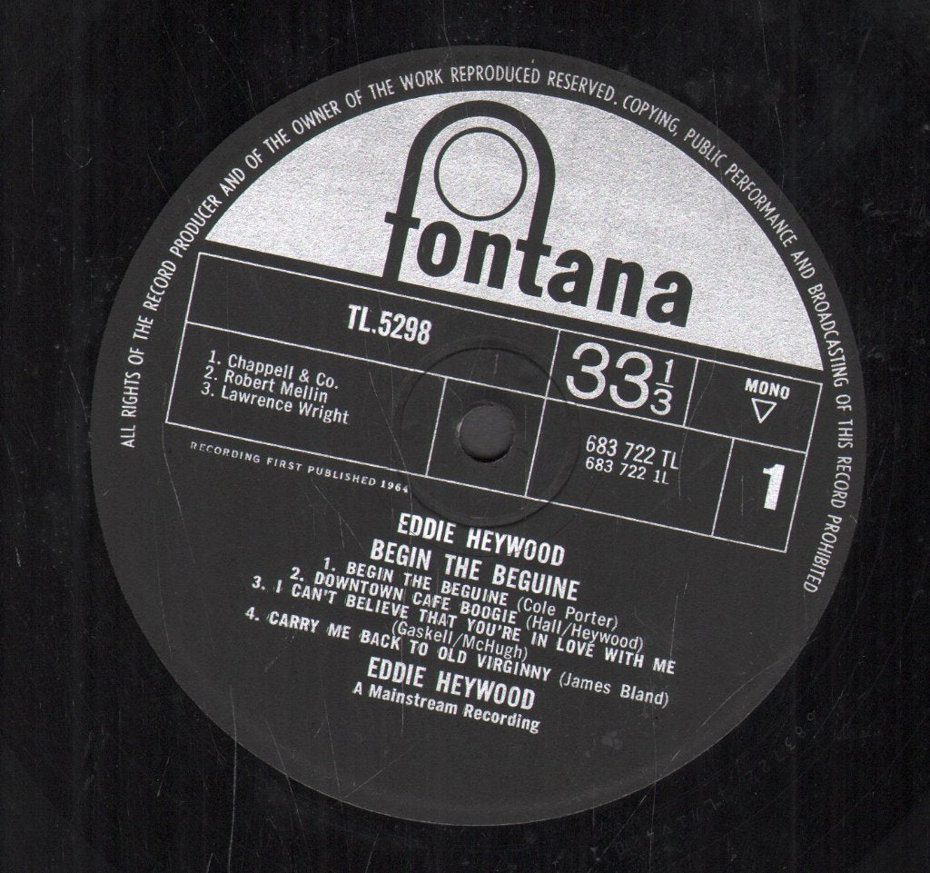 Eddie Heywood - Begin The Beguine - Lp