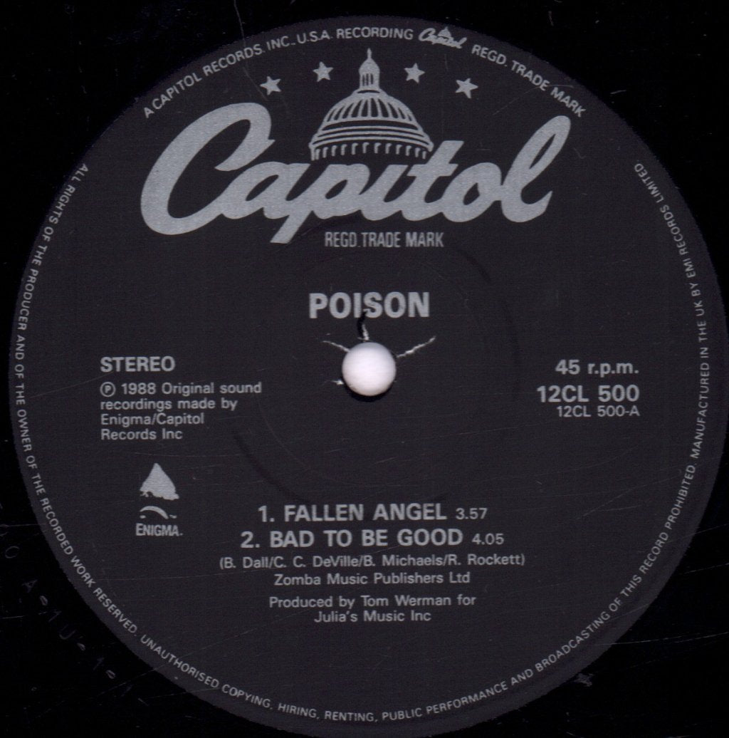 Poison - Fallen Angel - 12 Inch