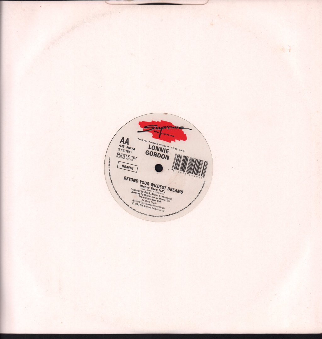 Lonnie Gordon - Beyond Your Wildest Dreams - 12 Inch