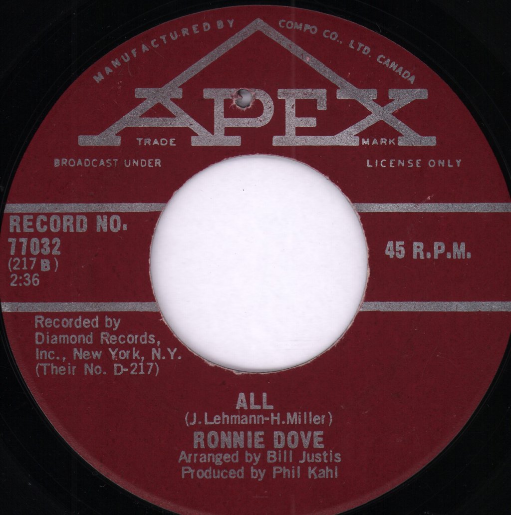 Ronnie Dove - One More Mountain To Climb - 7 Inch