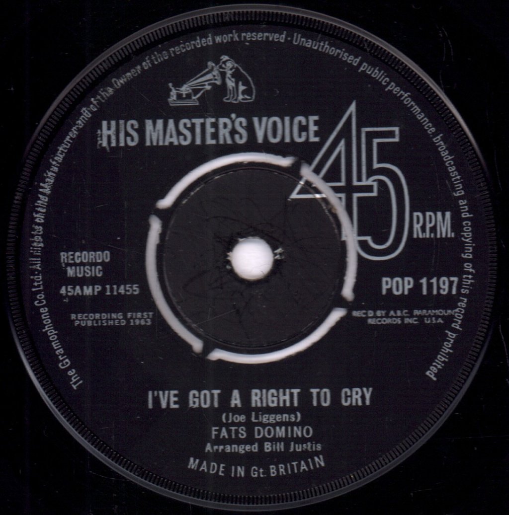 Fats Domino - When I'm Walking - 7 Inch
