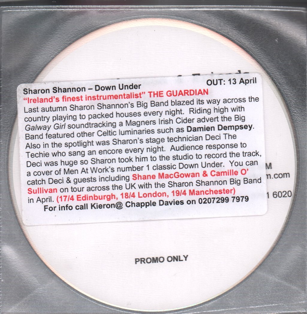 Sharon Shannon And Friends - land down under - Cdr