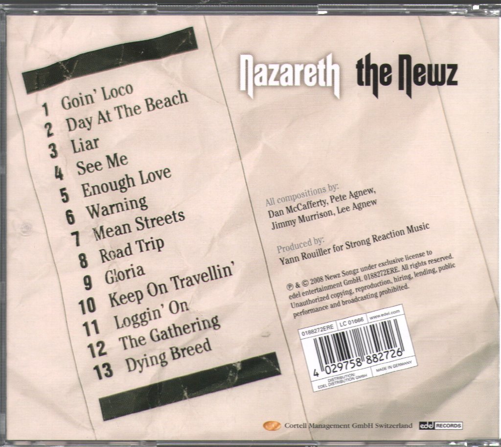 Nazareth - Newz - Cd