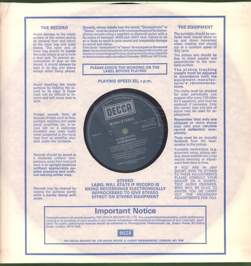 John Mayall - Blues Roots - Lp