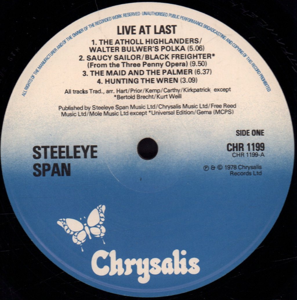 Steeleye Span - Live At Last - Lp