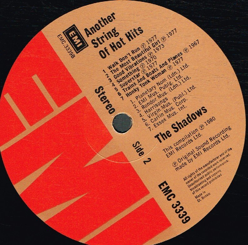 Shadows - Another String Of Hot Hits - Lp