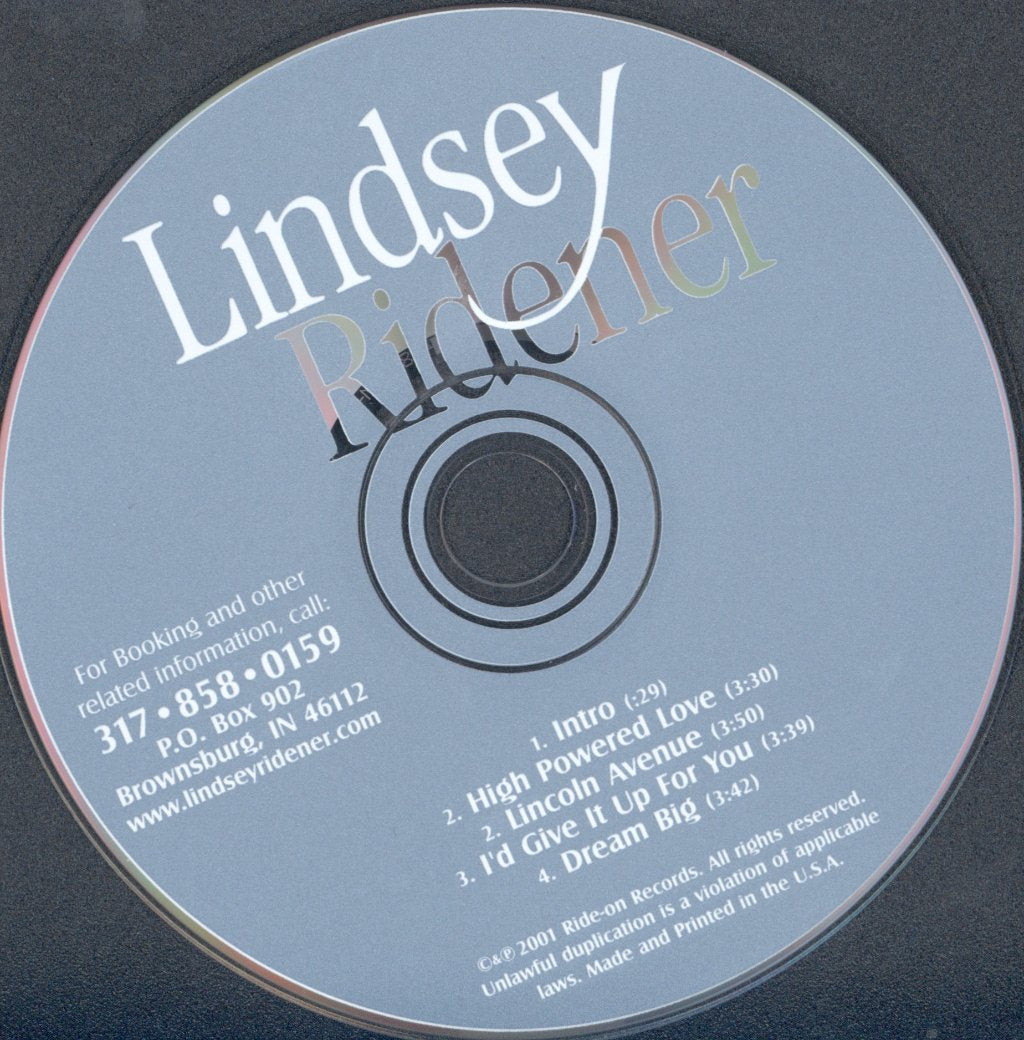 Lindsey Ridener - Lindsey Ridener - Cd