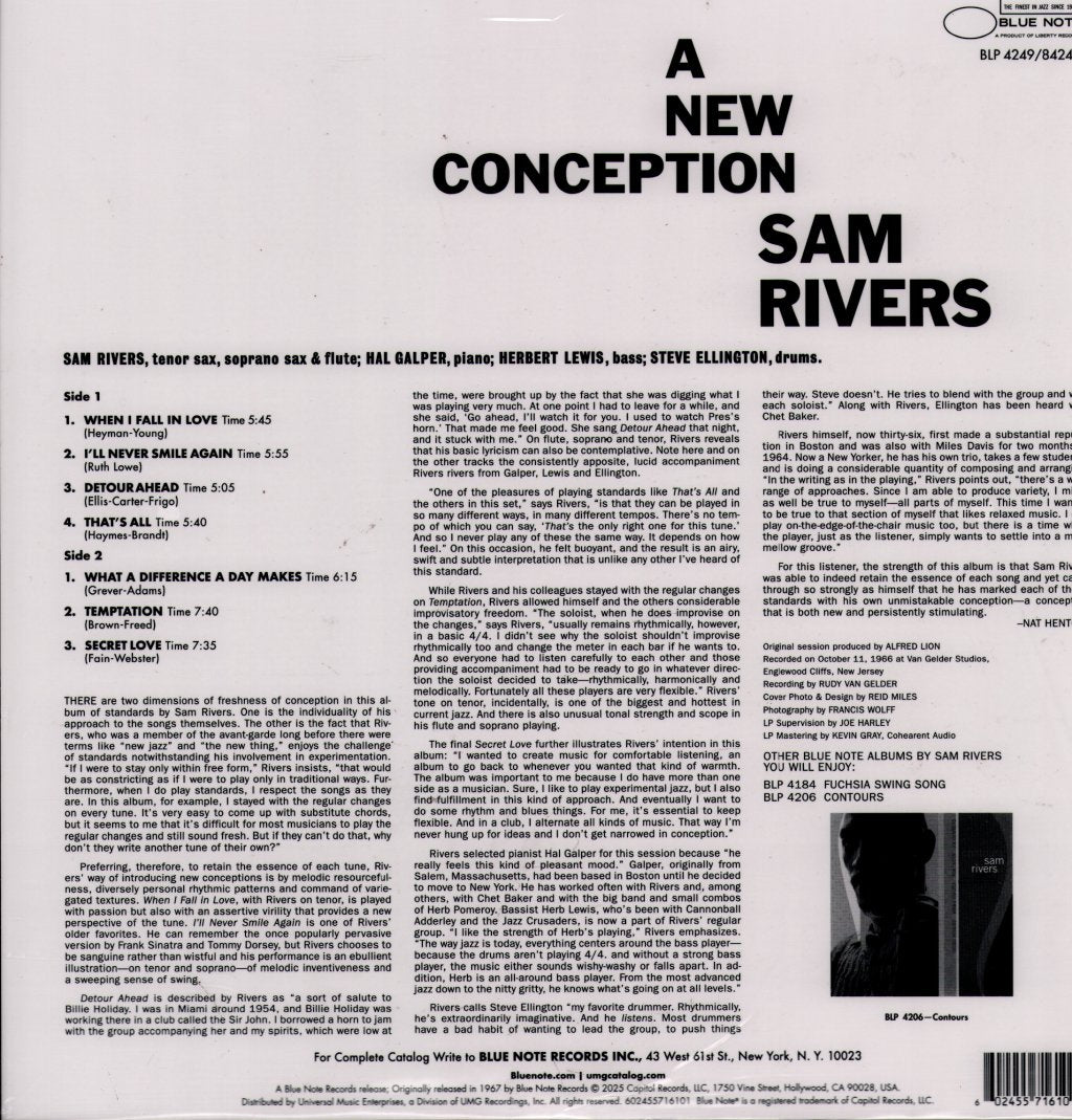 Sam Rivers - A New Conception (Tone Poet) - Lp