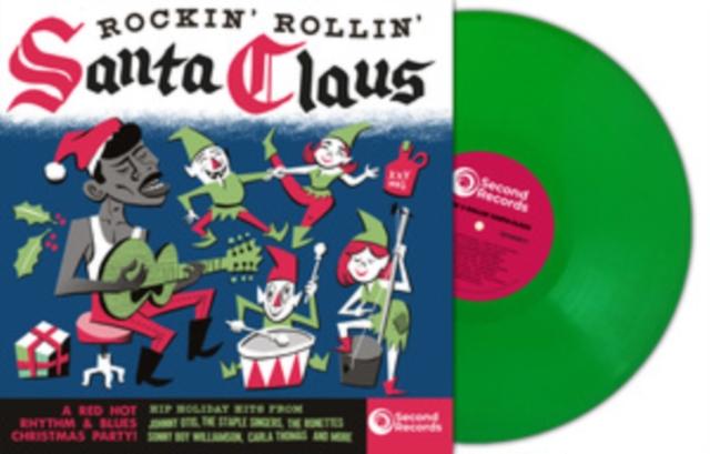 Various Artists - Rockin Rollin Santa Claus (Green Vinyl) - Lp