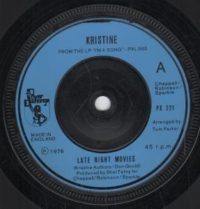 Kristine - Late Night Movies - 7 Inch