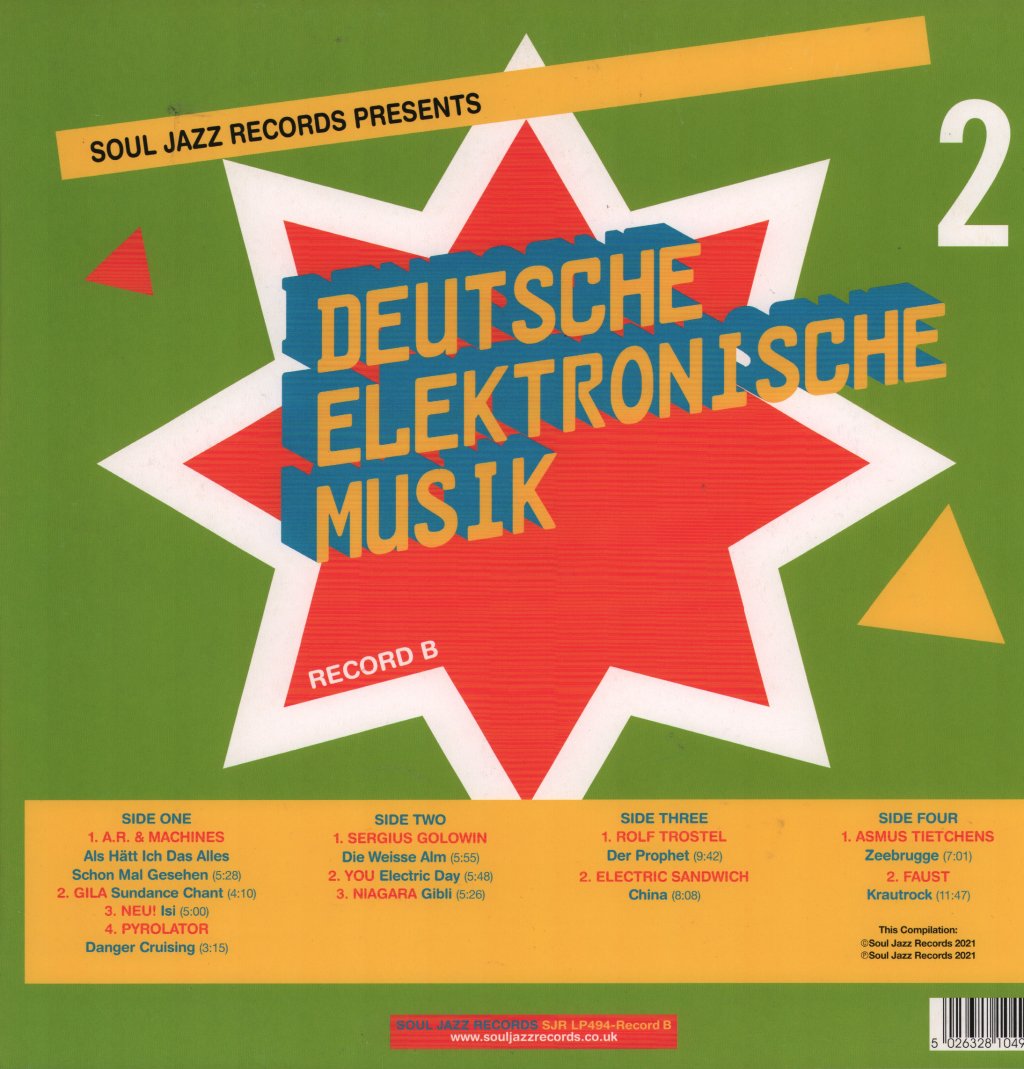 Various Artists - Deutsche Elektronische Musik 2 - (Record B) - Double Lp