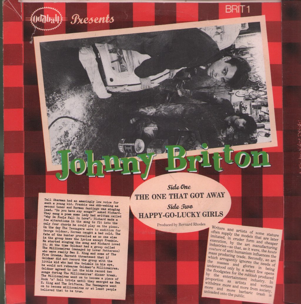 Johnny Britton - One That Got Away - 7 Inch