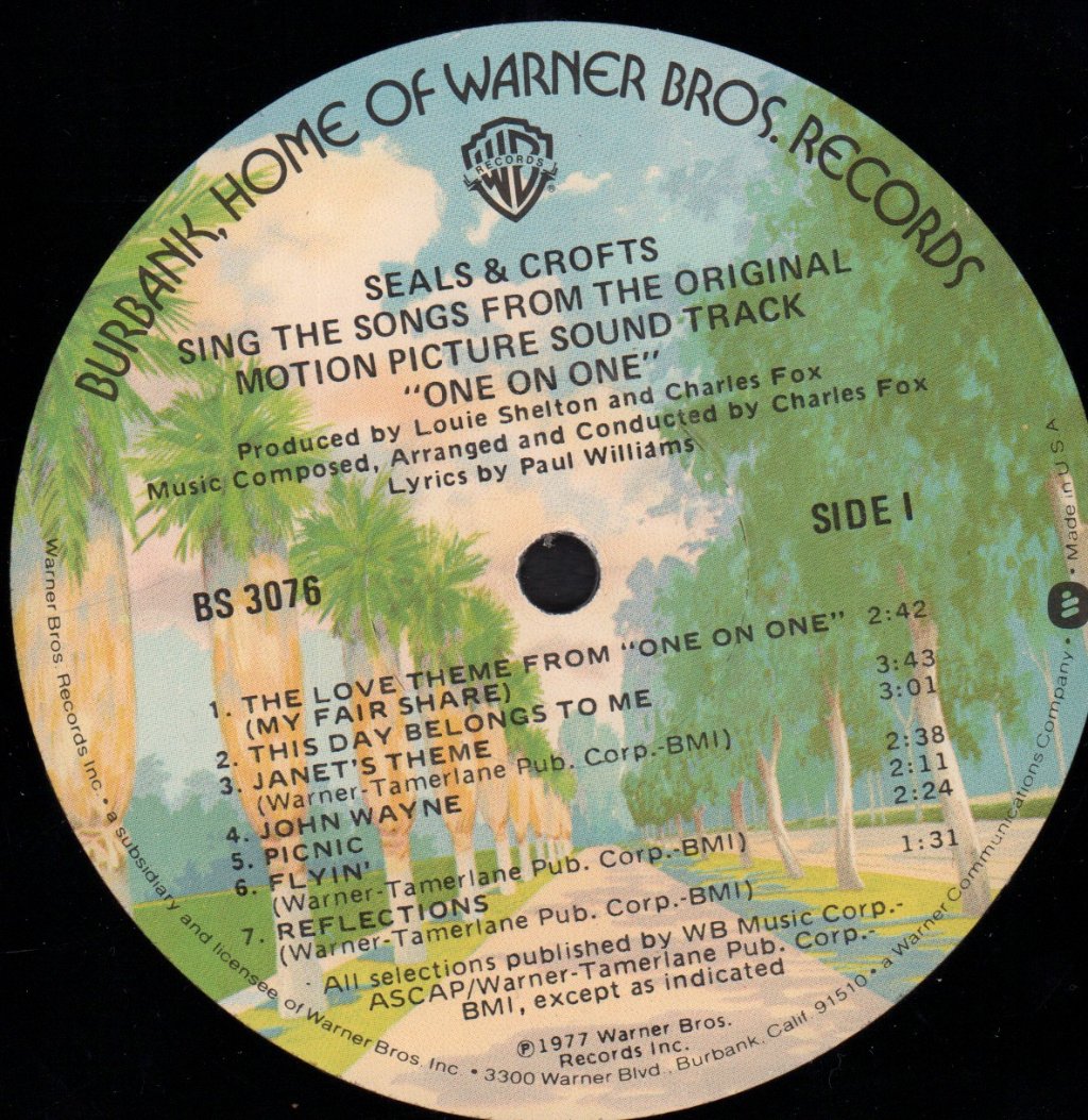 Seals And Crofts - Sing The Songs From The Original Motion Picture Sound Track One On One - Lp