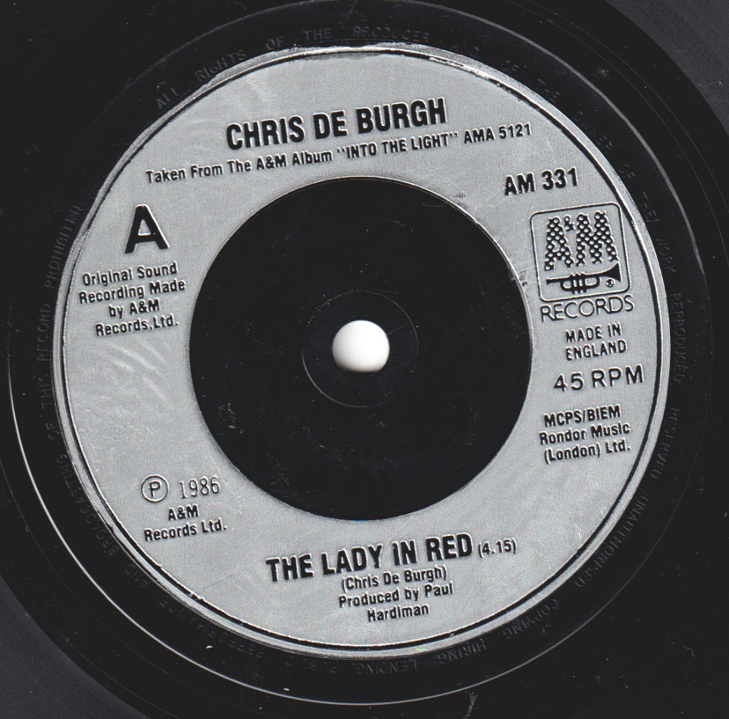 Chris De Burgh - Lady In Red - 7 Inch