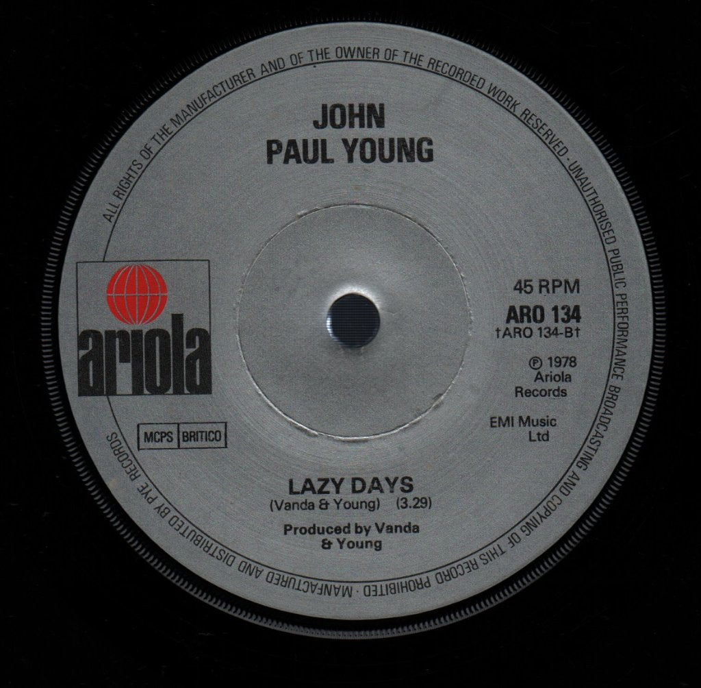 John Paul Young - Day My Heart Caught Fire - 7 Inch