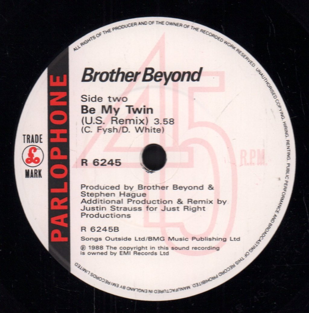 Brother Beyond - Trust - 7 Inch