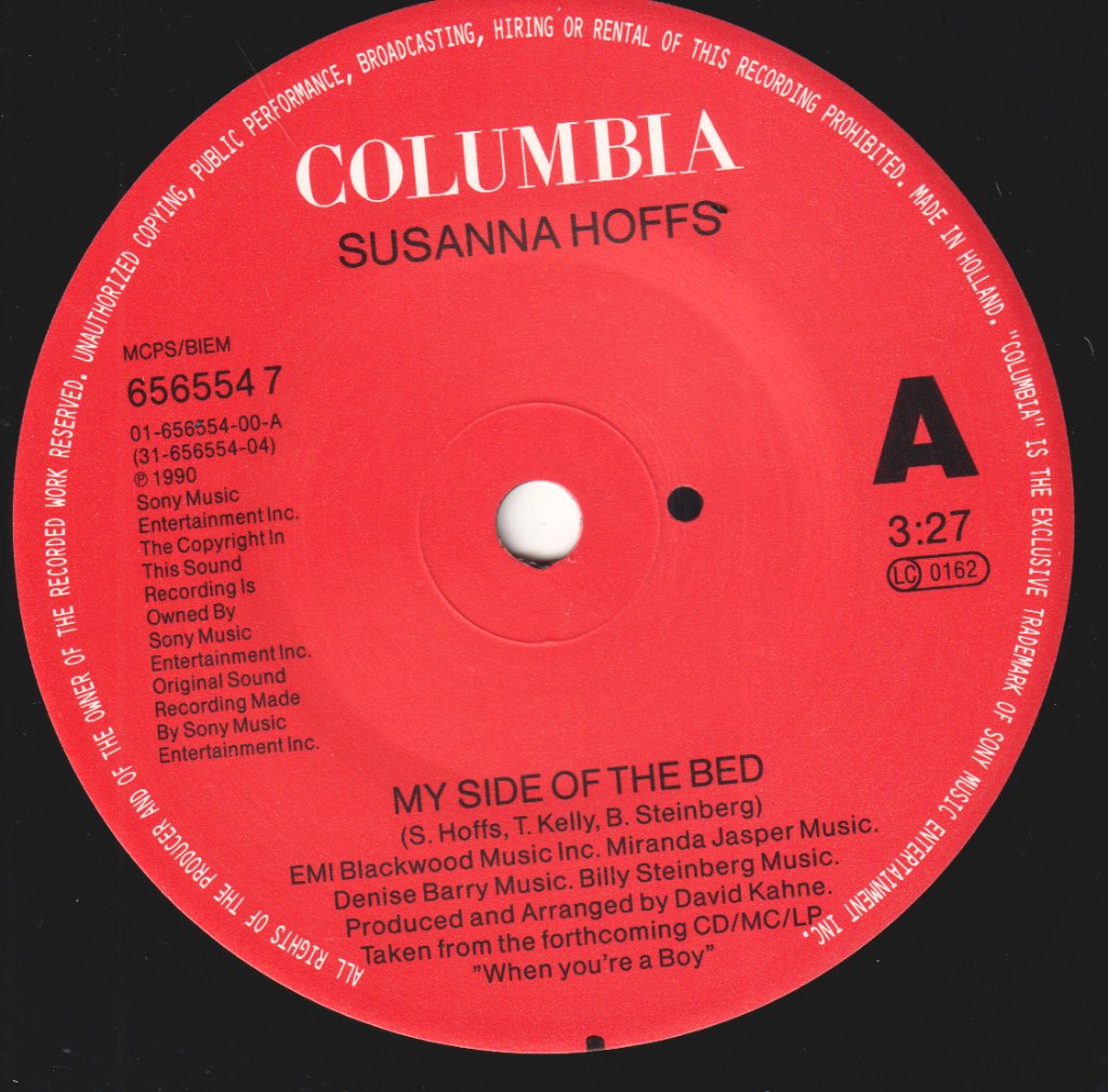 Susanna Hoffs - My Side Of The Bed - 7 Inch