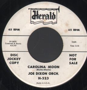 Joe Dixon Orch. - Carolina Moon - 7 Inch