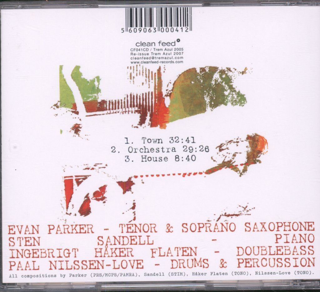Paal Nilssen-Love - Townorchestrahouse - Cd