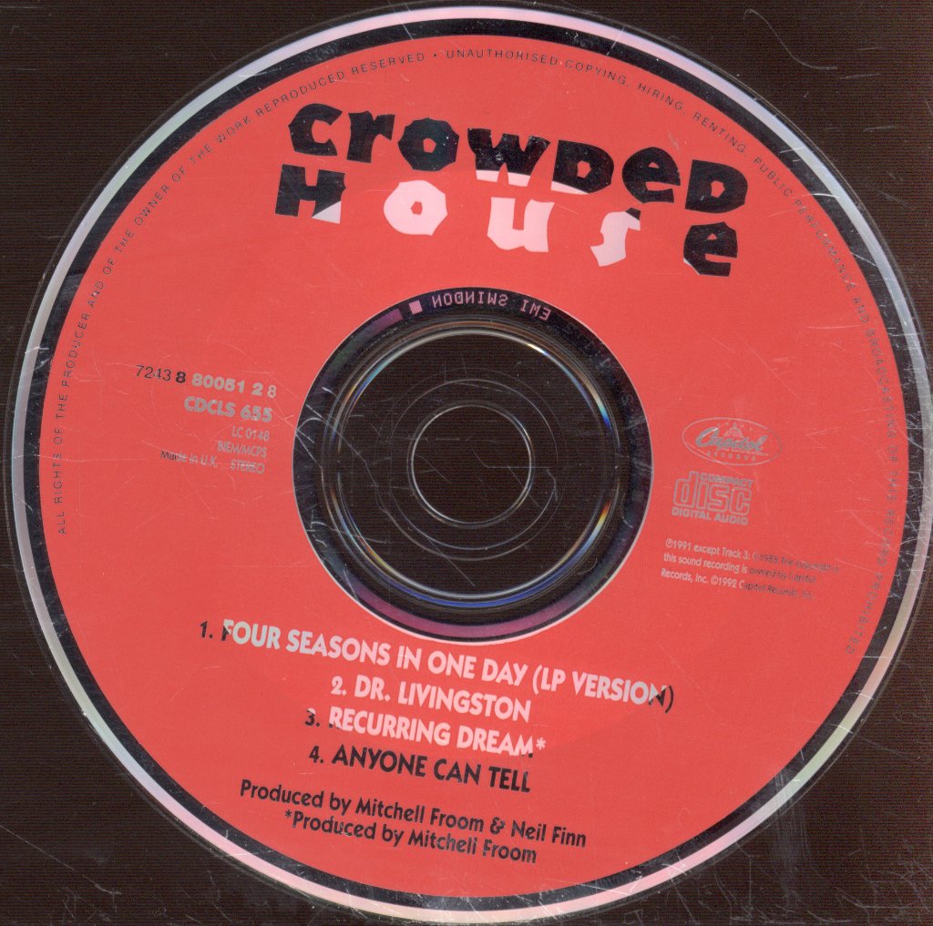 Crowded House - Four Seasons In One Day - Cd