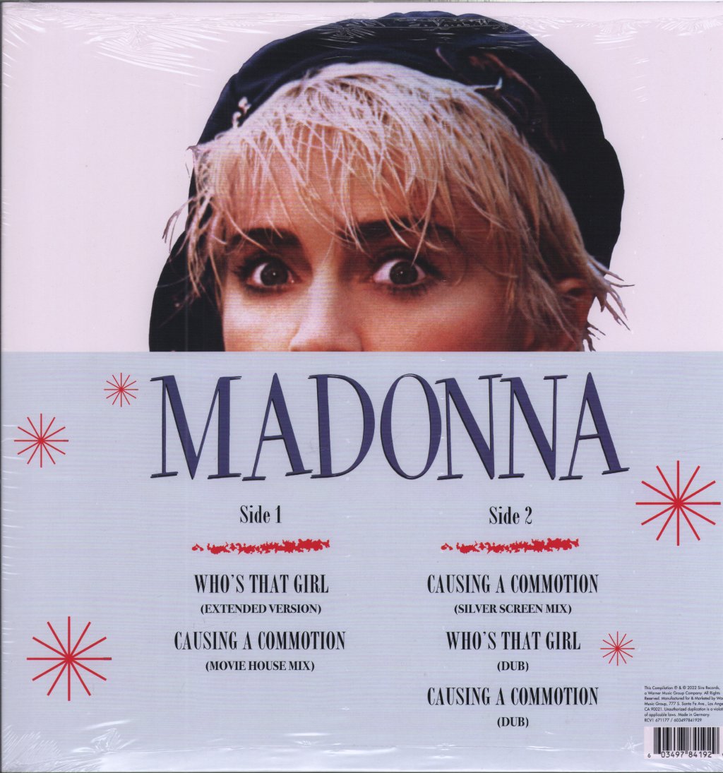Madonna - Who's That Girl (Super Club Mix) - 12 Inch