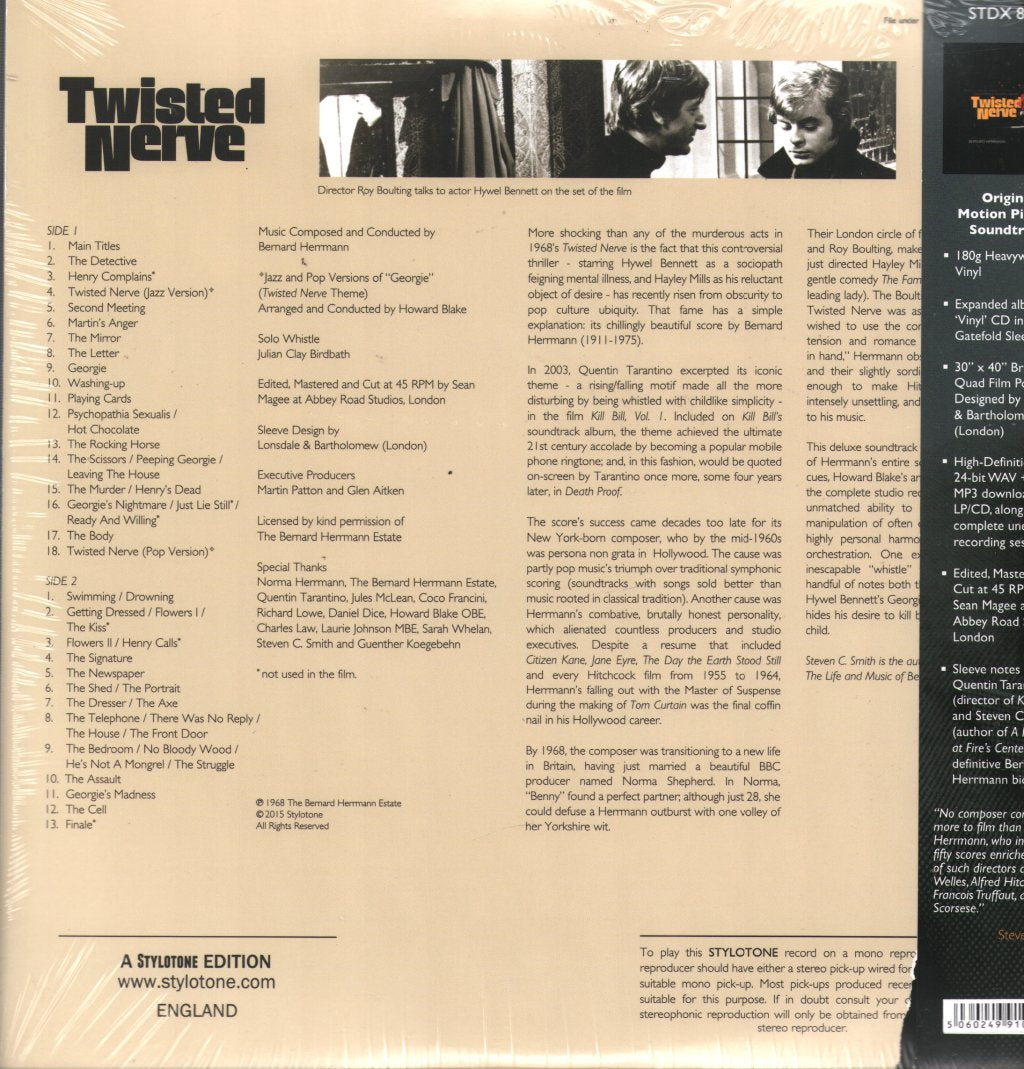 Bernard Herrmann - Twisted Nerve (Super Deluxe Edition) - Lp