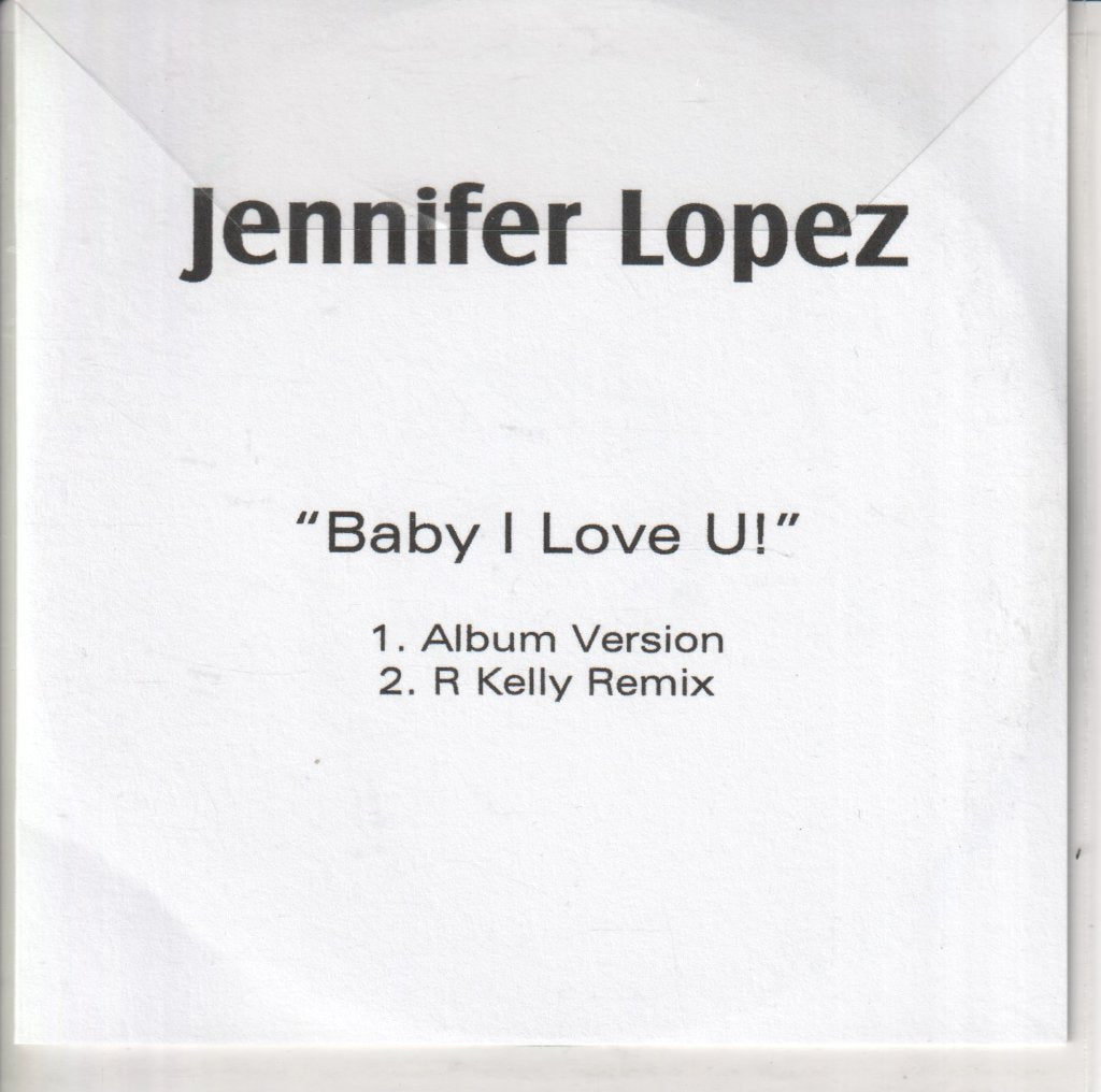 Jennifer Lopez - Baby I Love U - Cdr