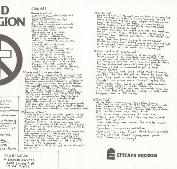 Bad Religion - How Could Hell Be Any Worse? - Lp