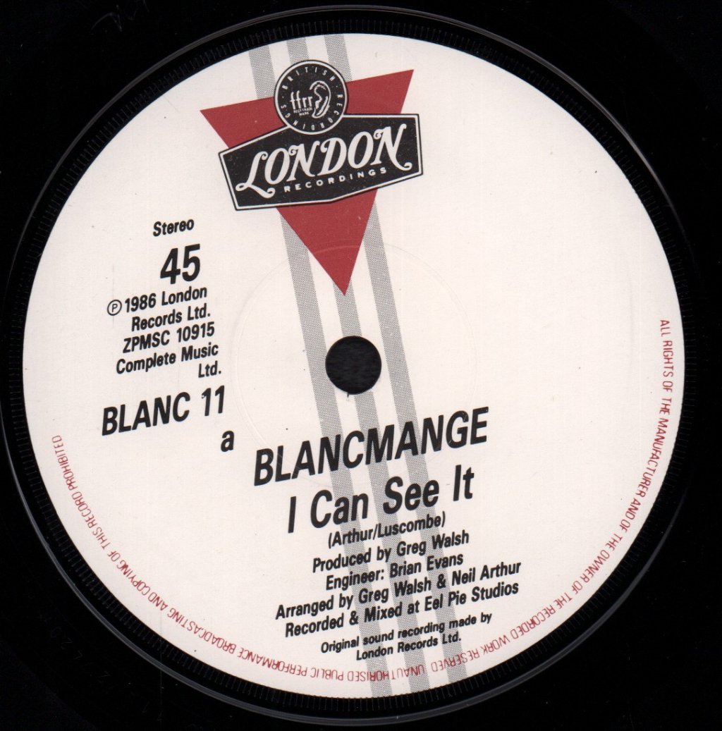 Blancmange - I Can See It - 7 Inch