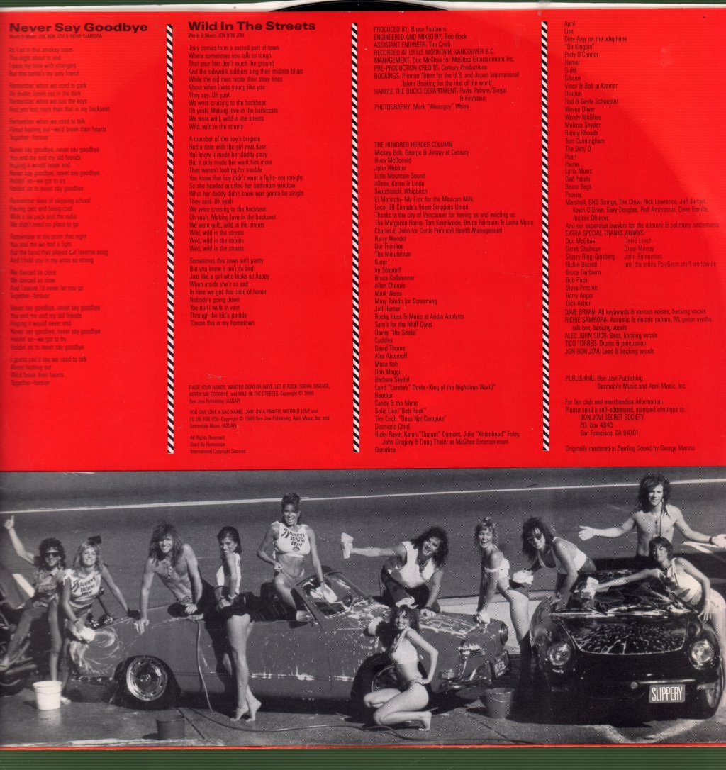 Bon Jovi - Slippery When Wet - Lp