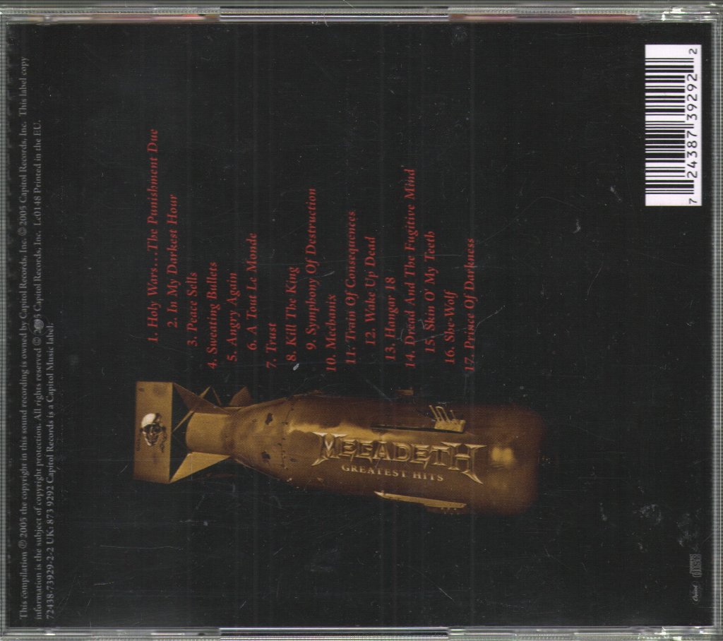 Megadeth - Greatest Hits Back To The Start - Cd