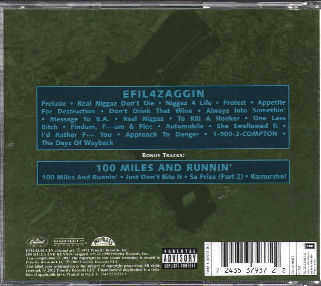 N.W.A. - Efil4zaggin - Cd