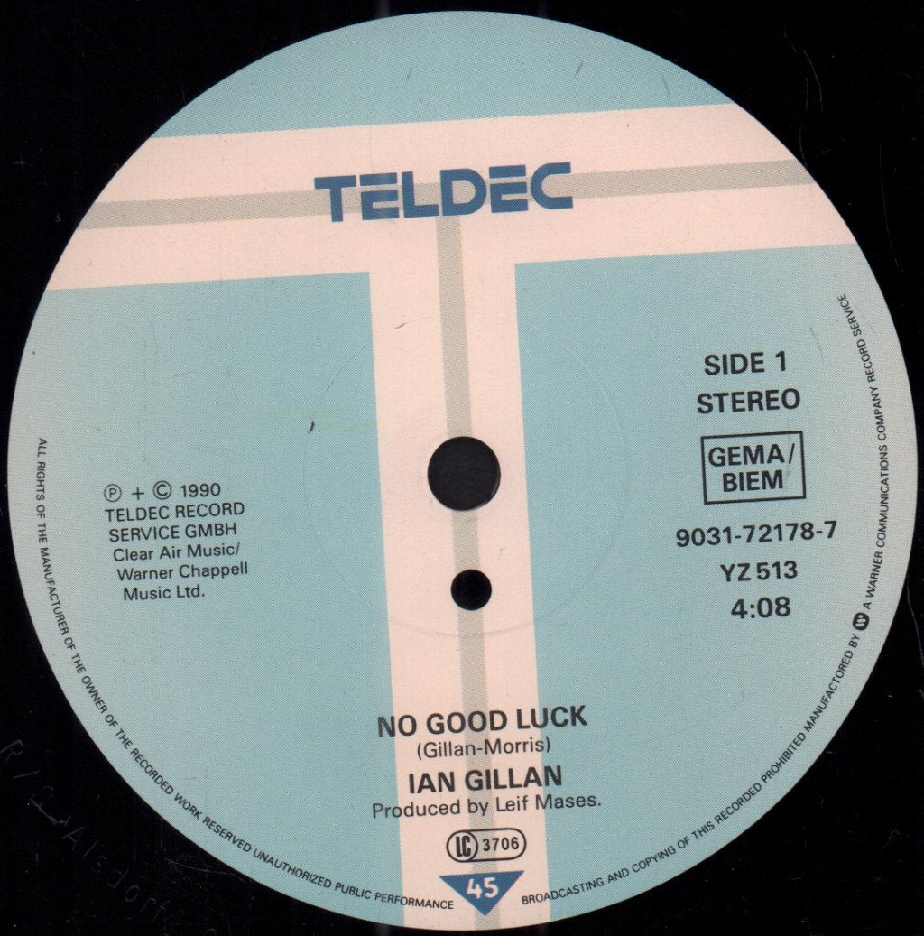 Ian Gillan - No Good Luck - 7 Inch