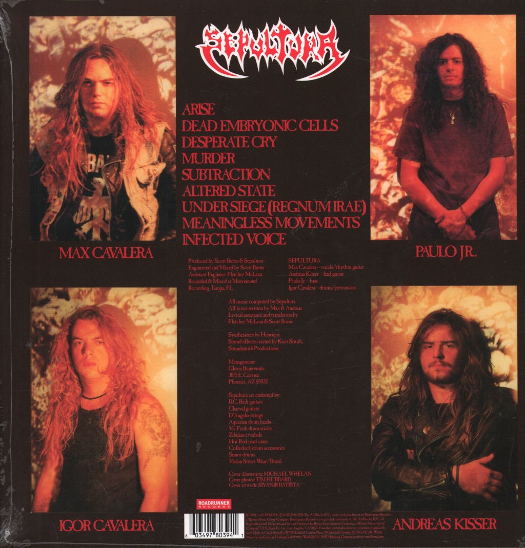 Sepultura - Arise: Rough Mixes - Lp