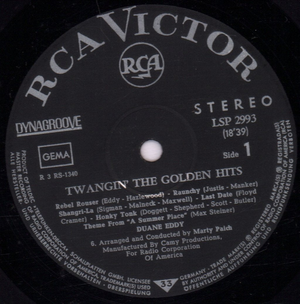 Duane Eddy - Twangin' The Golden Hits - Lp