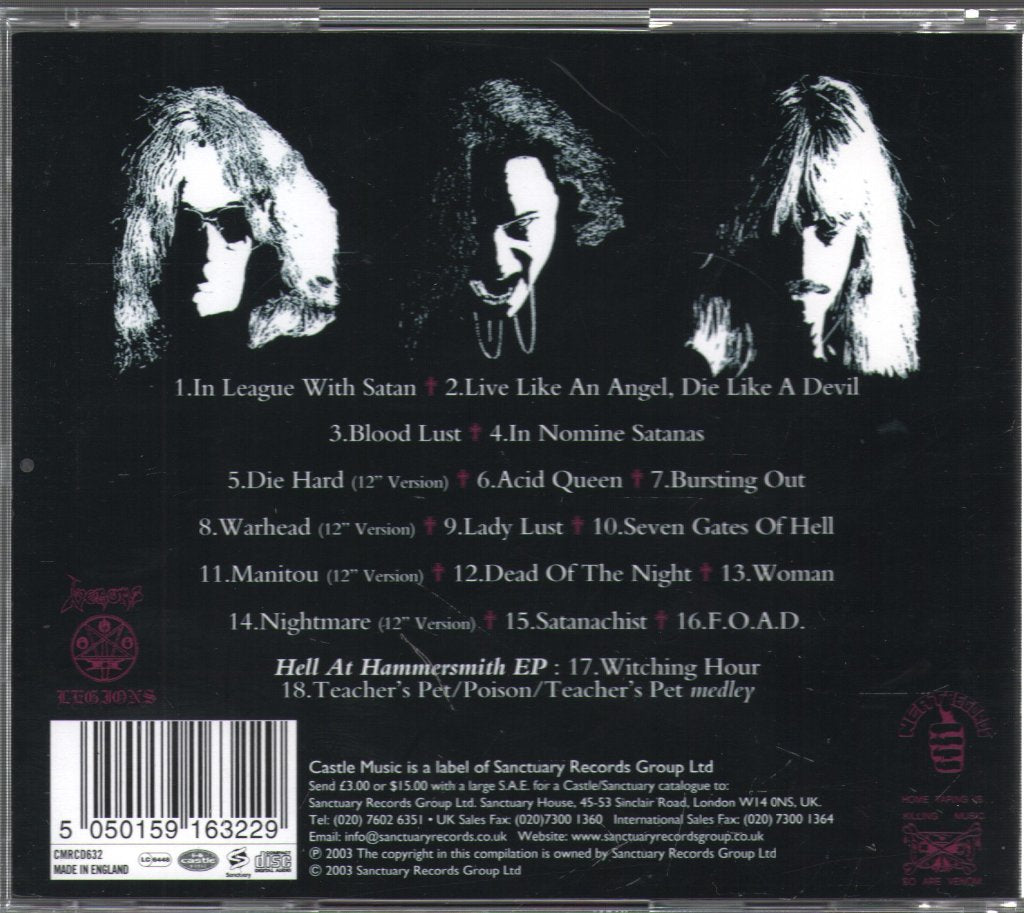 Venom - Seven Gates Of Hell Singles 1980 1985 - Cd